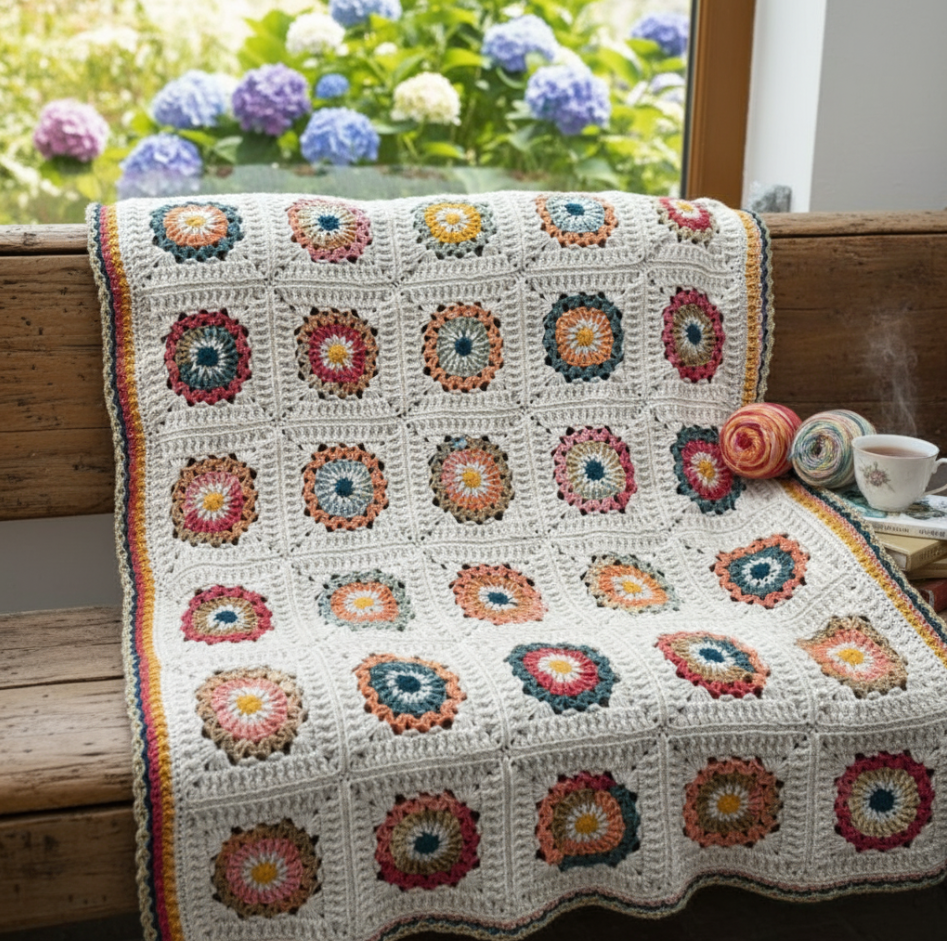 Tranquil Garden Crochet Blanket Pattern